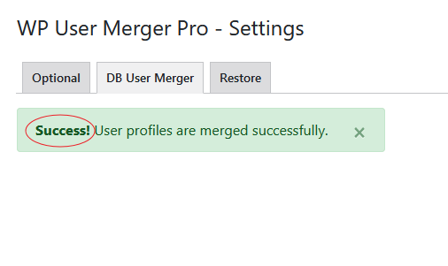 Select users you want to merge