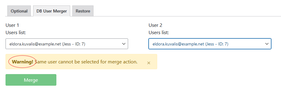 Select fields and user meta