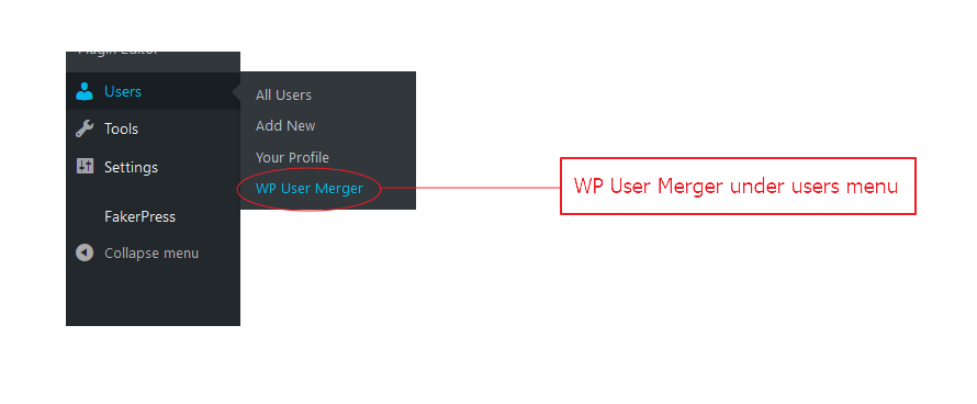 Search users while merging.