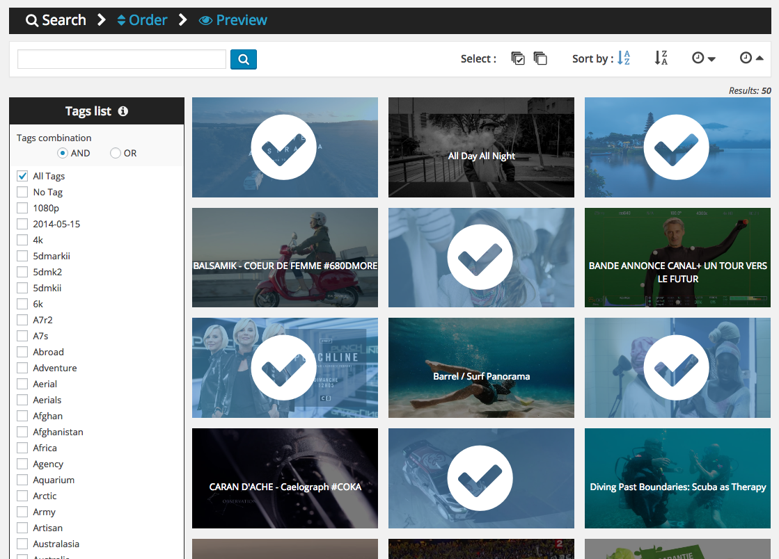 Customize your gallerie while previewing it. You can choose the theme, different items colors, dimensions, animations, custom CSS and more.