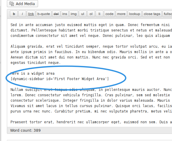 An example  on how to embed the widget area in post edit screen screenshot-2.png