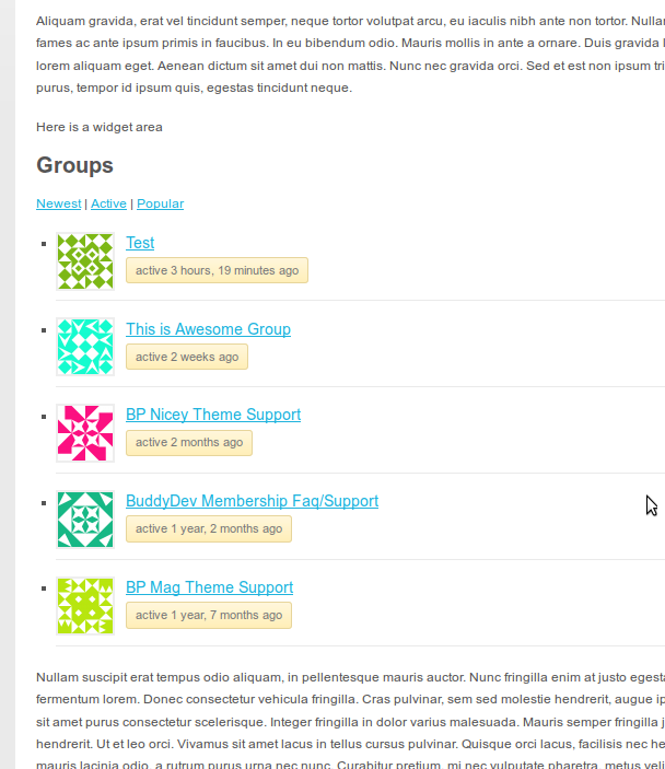 An example of the output in the middle of the post content screenshot-3.png