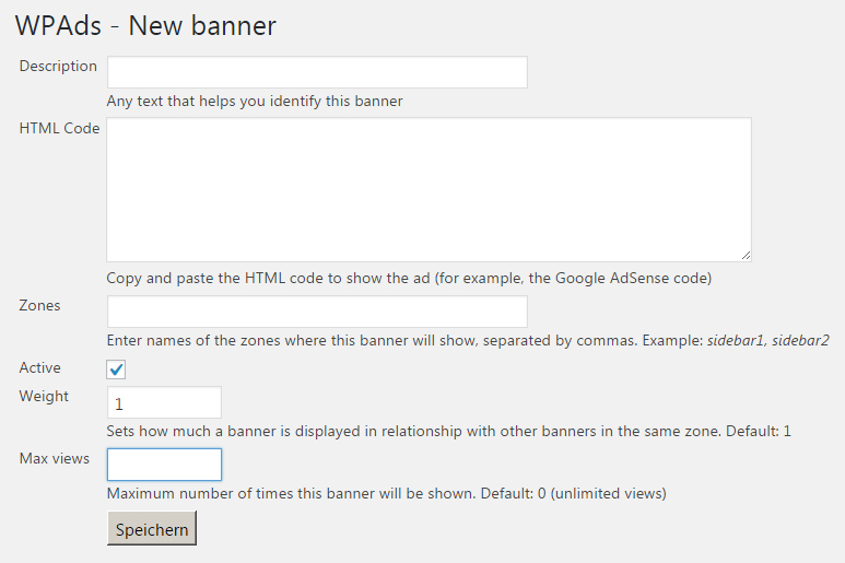 Create new ads