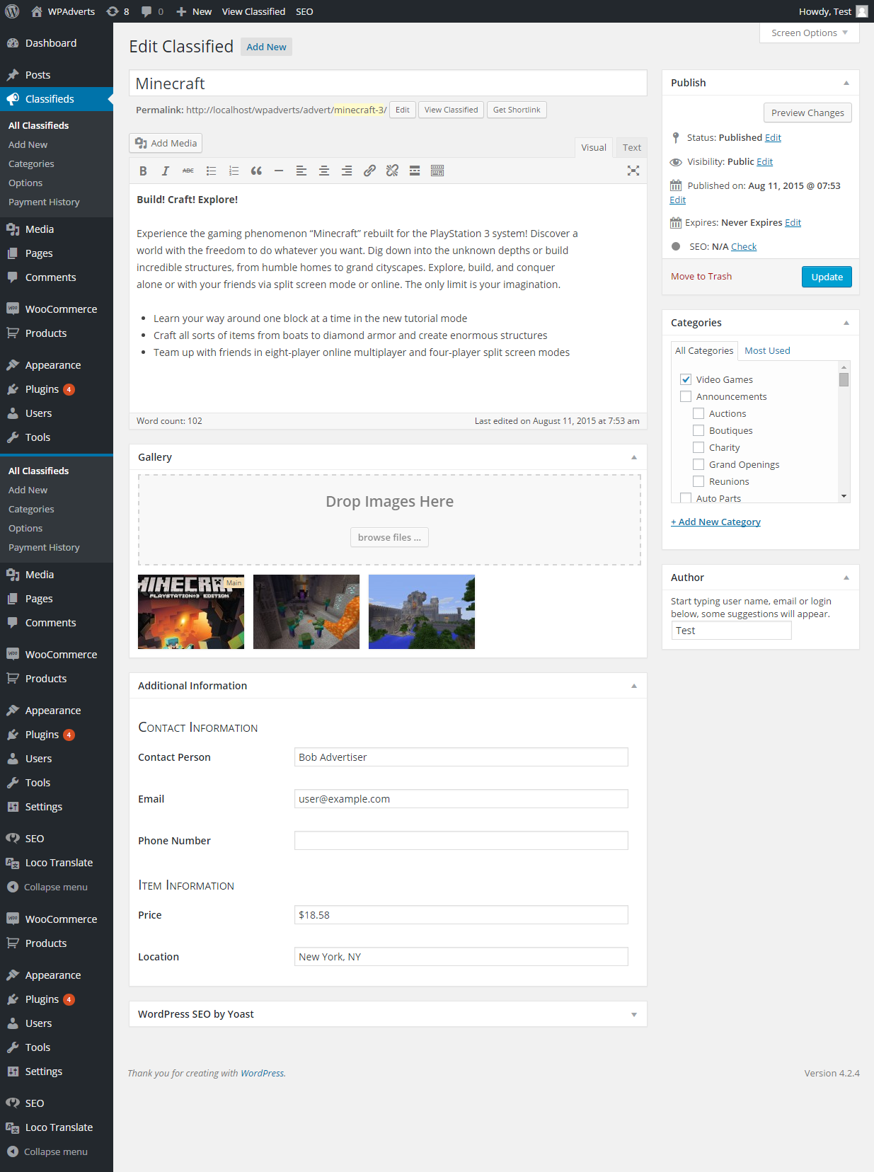 Quickly customize dozens of display options directly from the wp-admin panel.