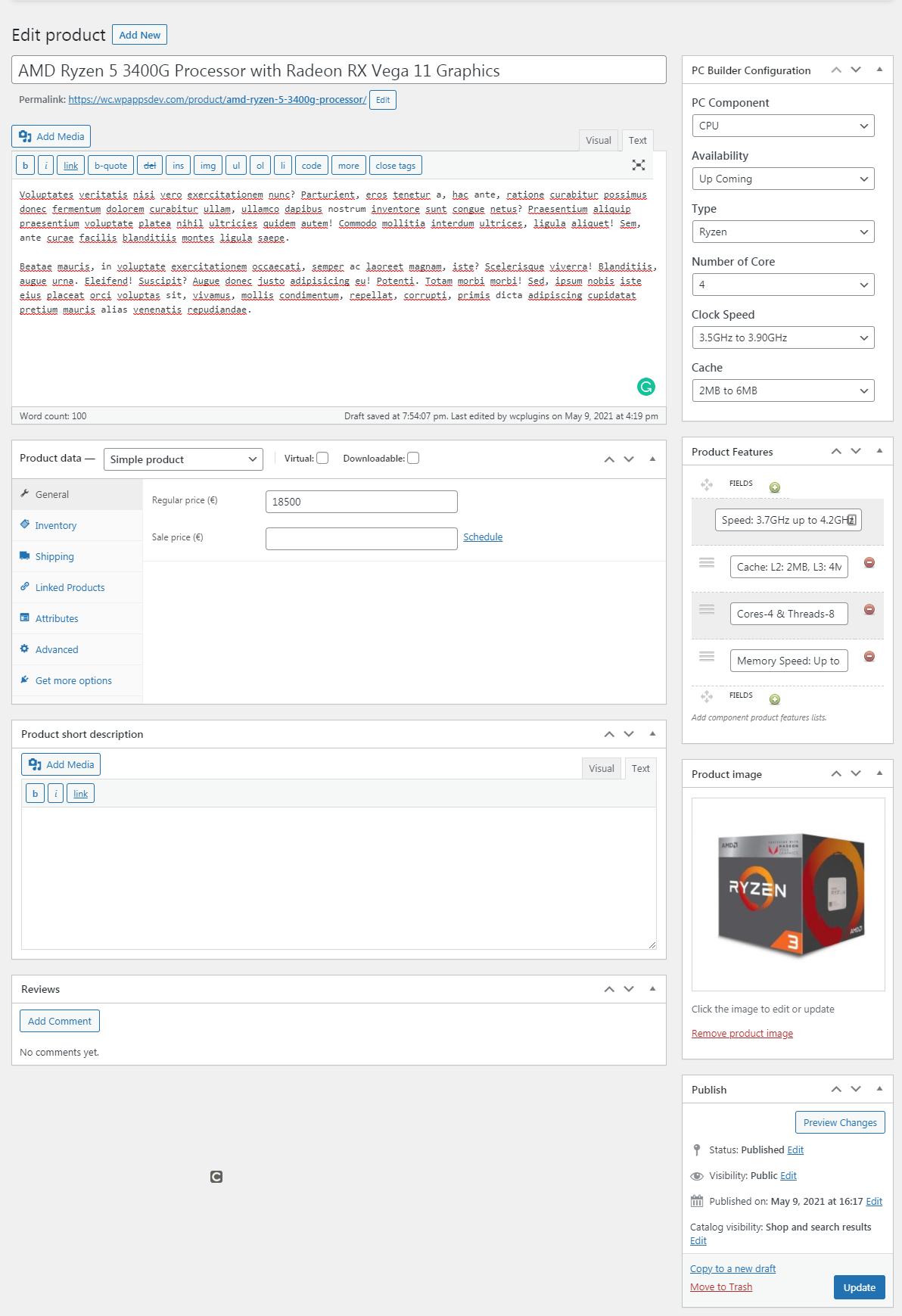 Pc builder product configuration