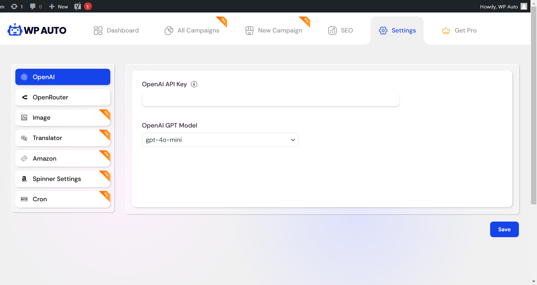SEO Settings