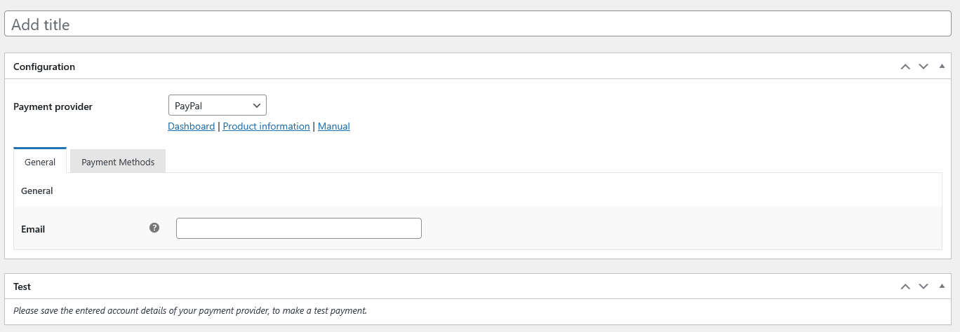 Configure payment gateways: Connect and manage payment gateway accounts.