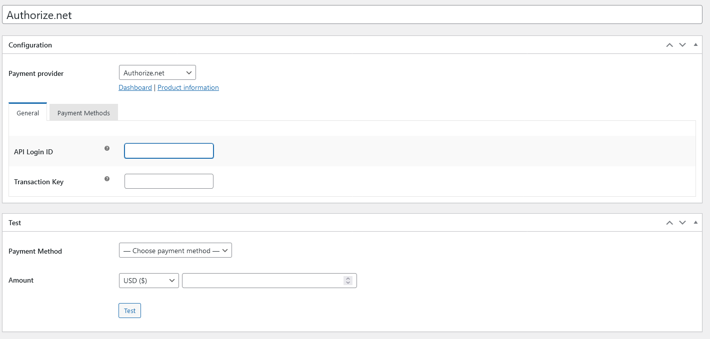 WPayo Gateways Configuration