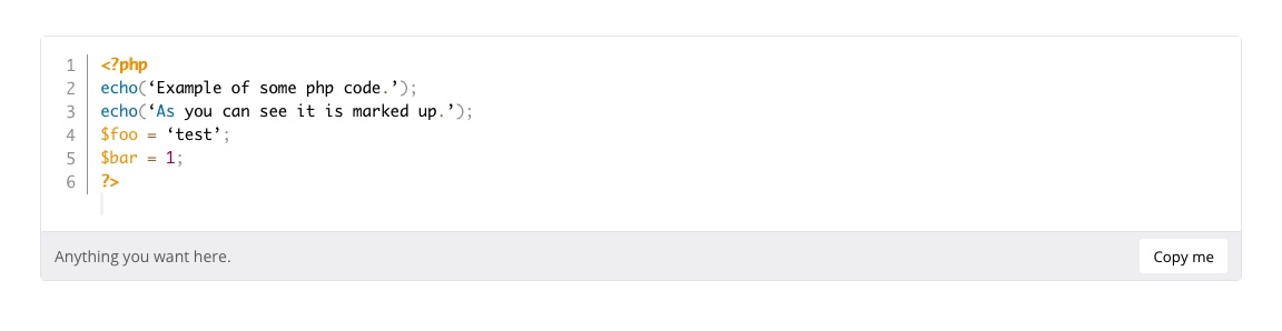 Example of custom whitelabeling.