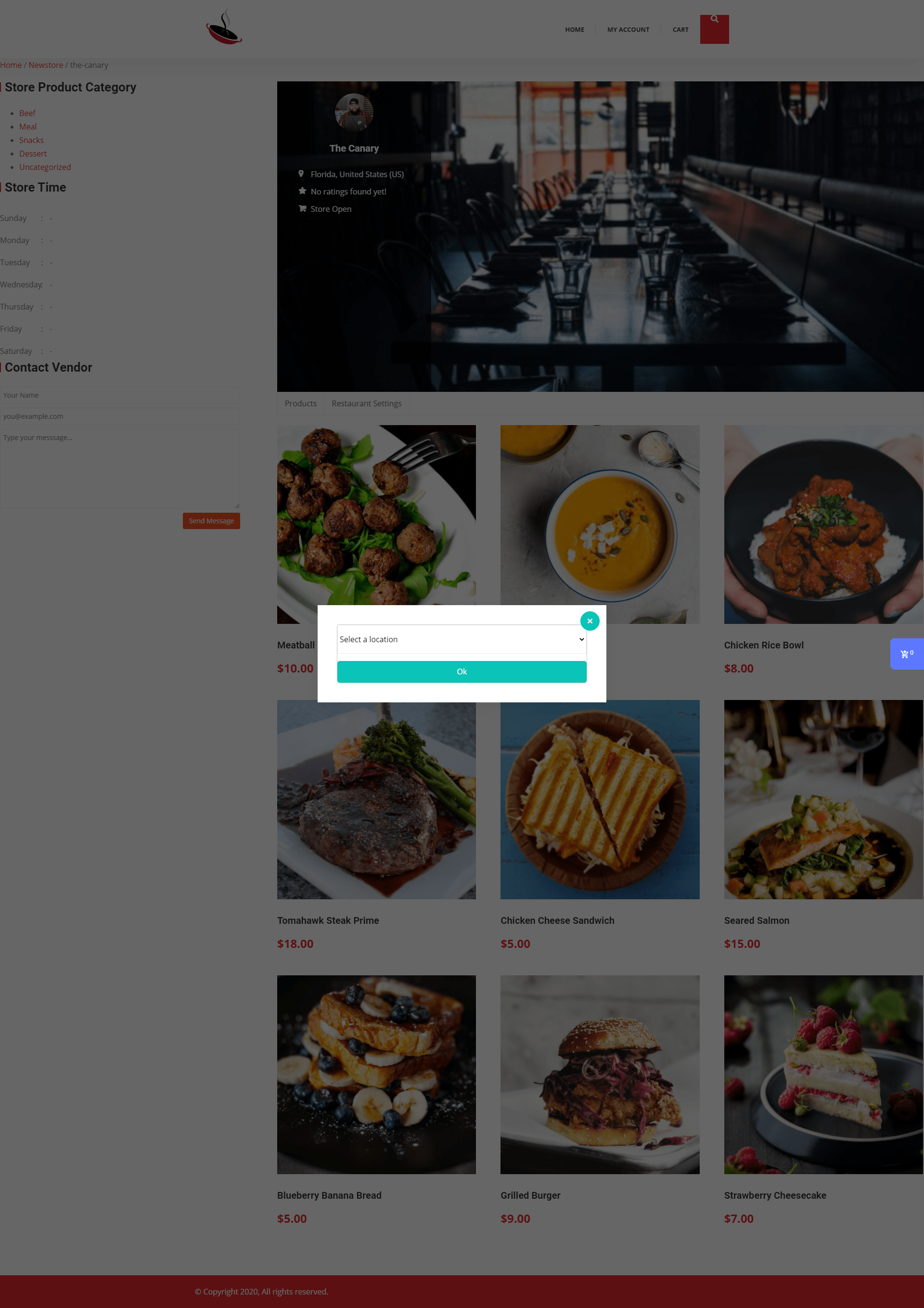 Location Popup