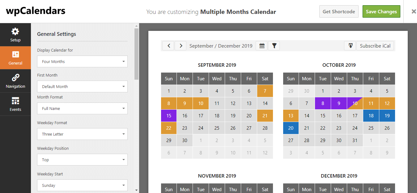 Calendar Builder