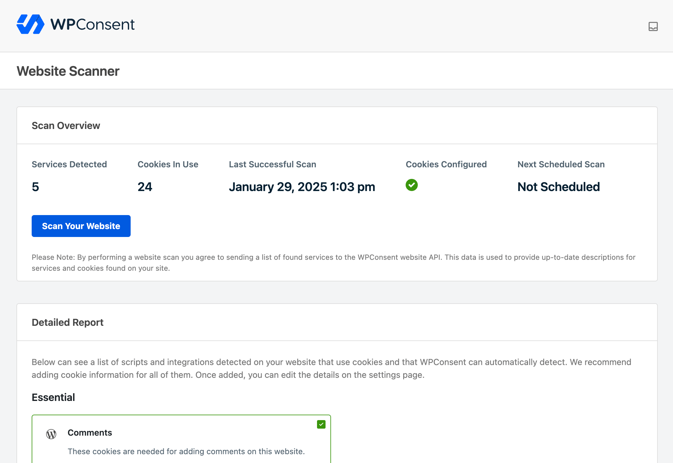 WPConsent Scanner