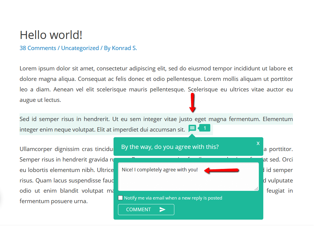 wpDiscuz Live Notification with Comment Bubble| Screenshot #8