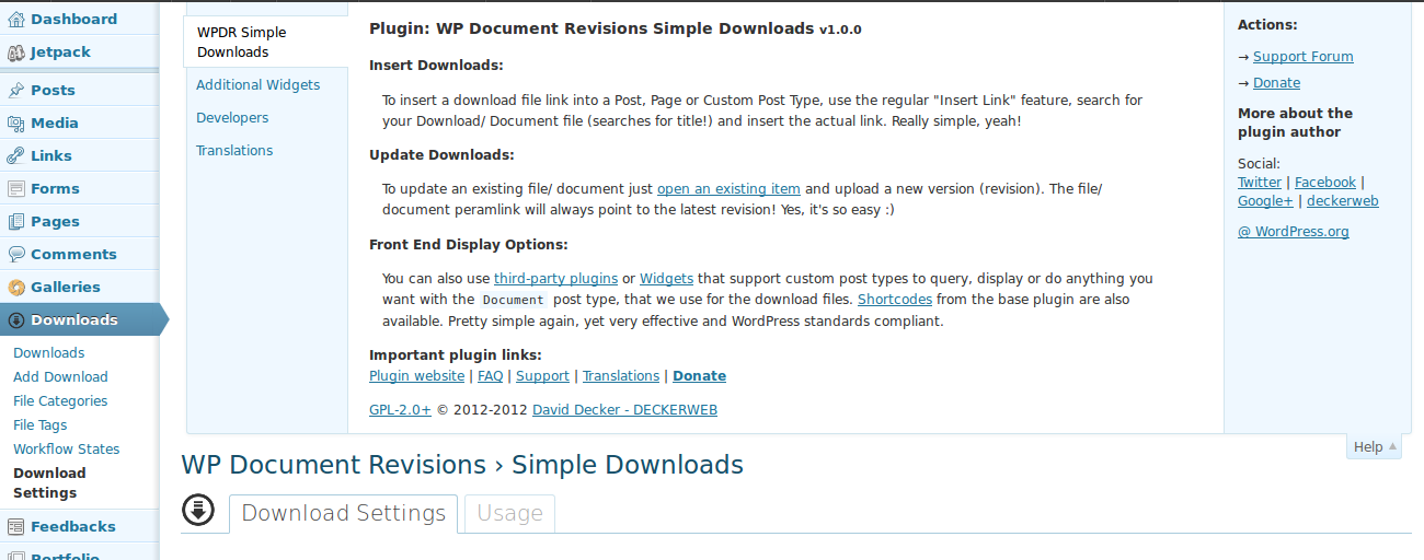 Help tab user guidance included