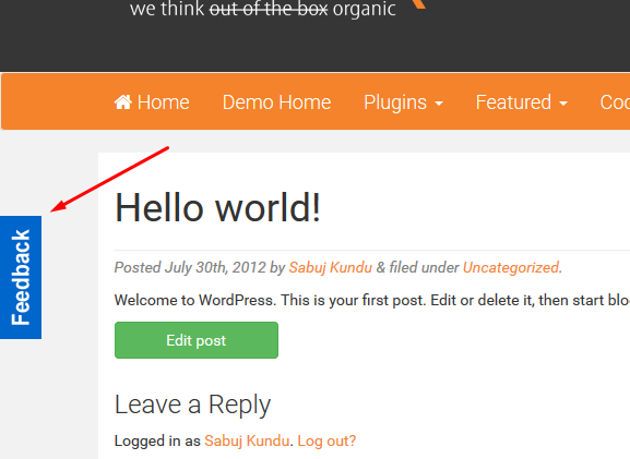 Frontend Button
