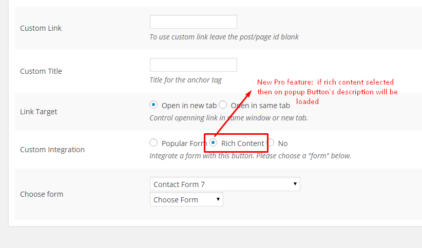 Backend Button Configuration Access