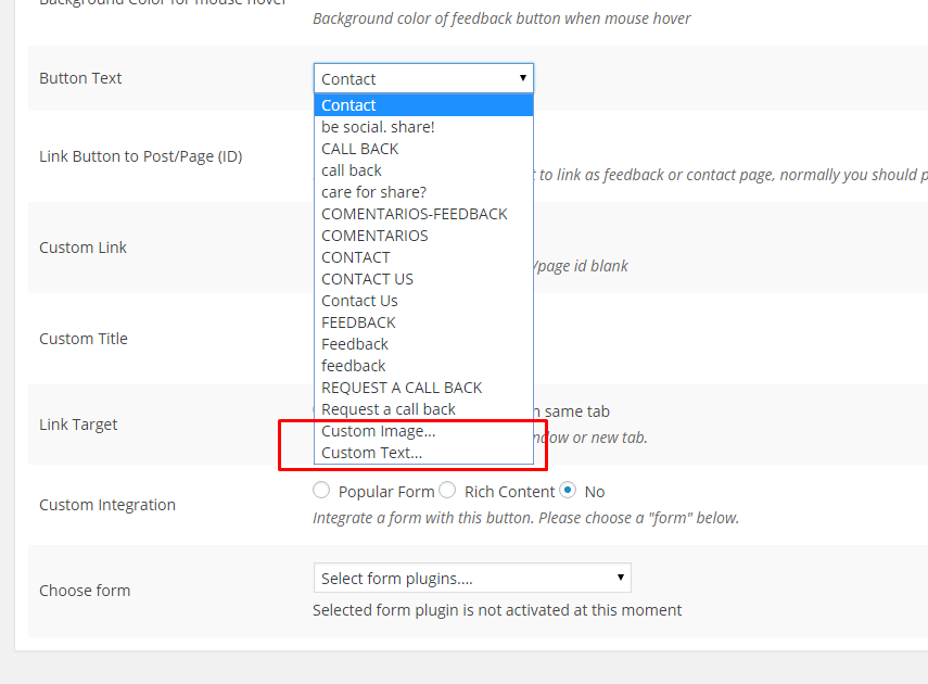 Popular Form integration