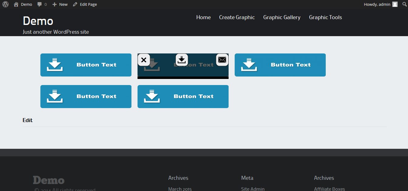 Members garphic galleries, select gallery options on hover.