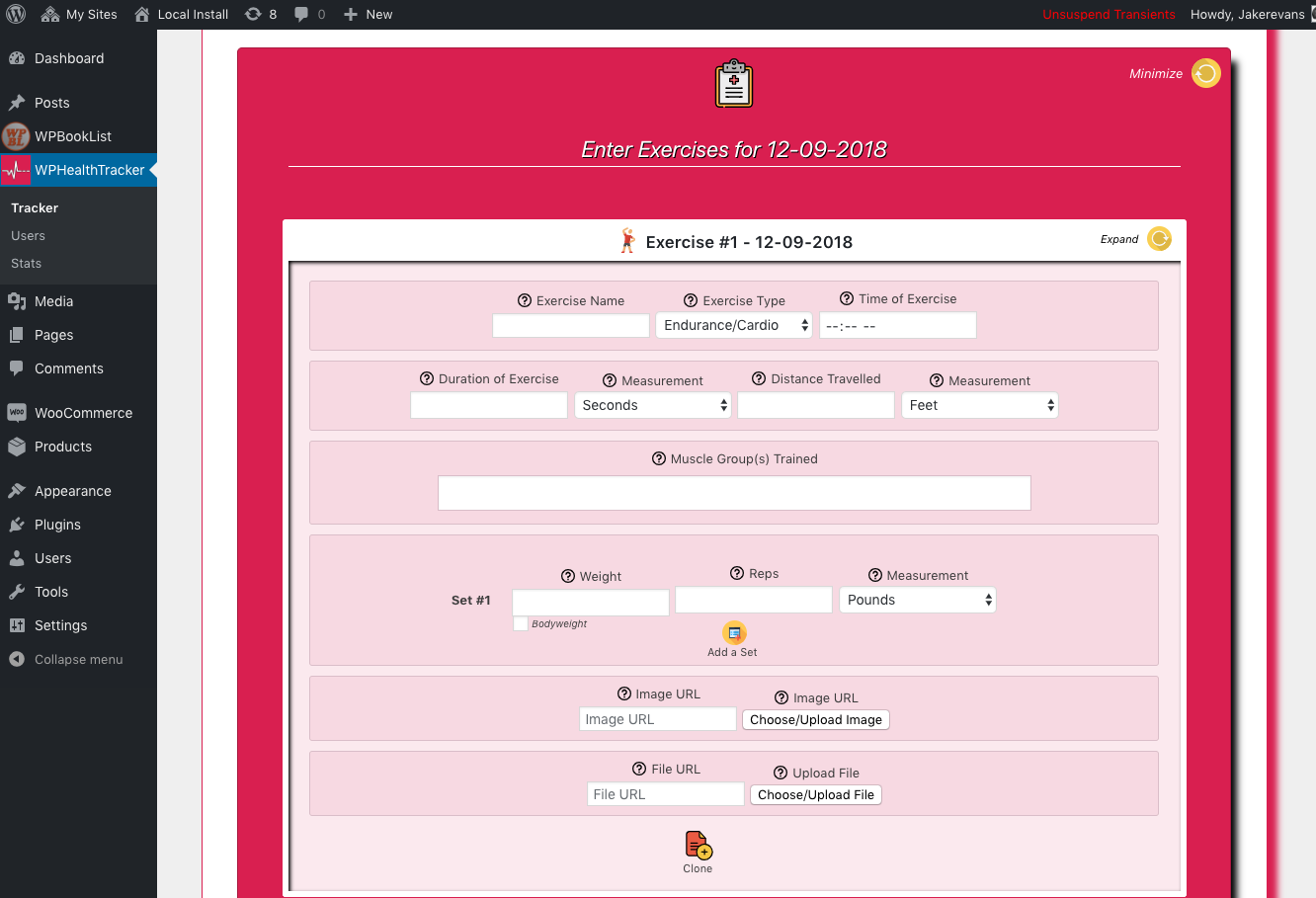 An example of the 'Cholesterol Chart & Stats' area.