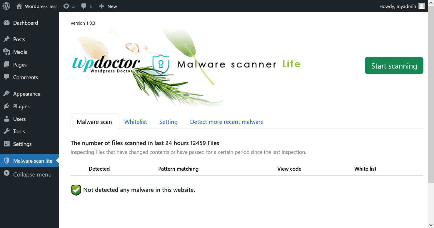 The easiest plugin to detect and remove malware.