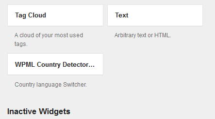 country detector widget in appearance > widgets