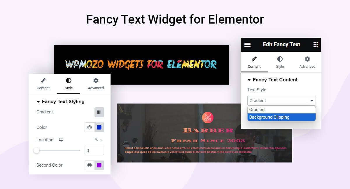 Pricing table widget.