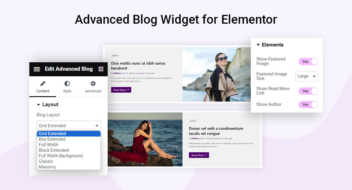 WooCommerce product grid widget for Elementor.