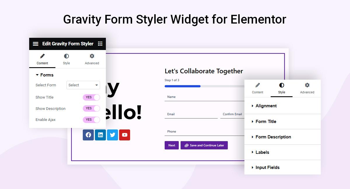 Fancy text widget for Elementor.