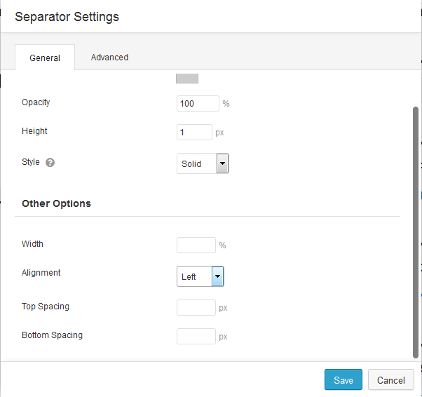 Divider Module Setting.