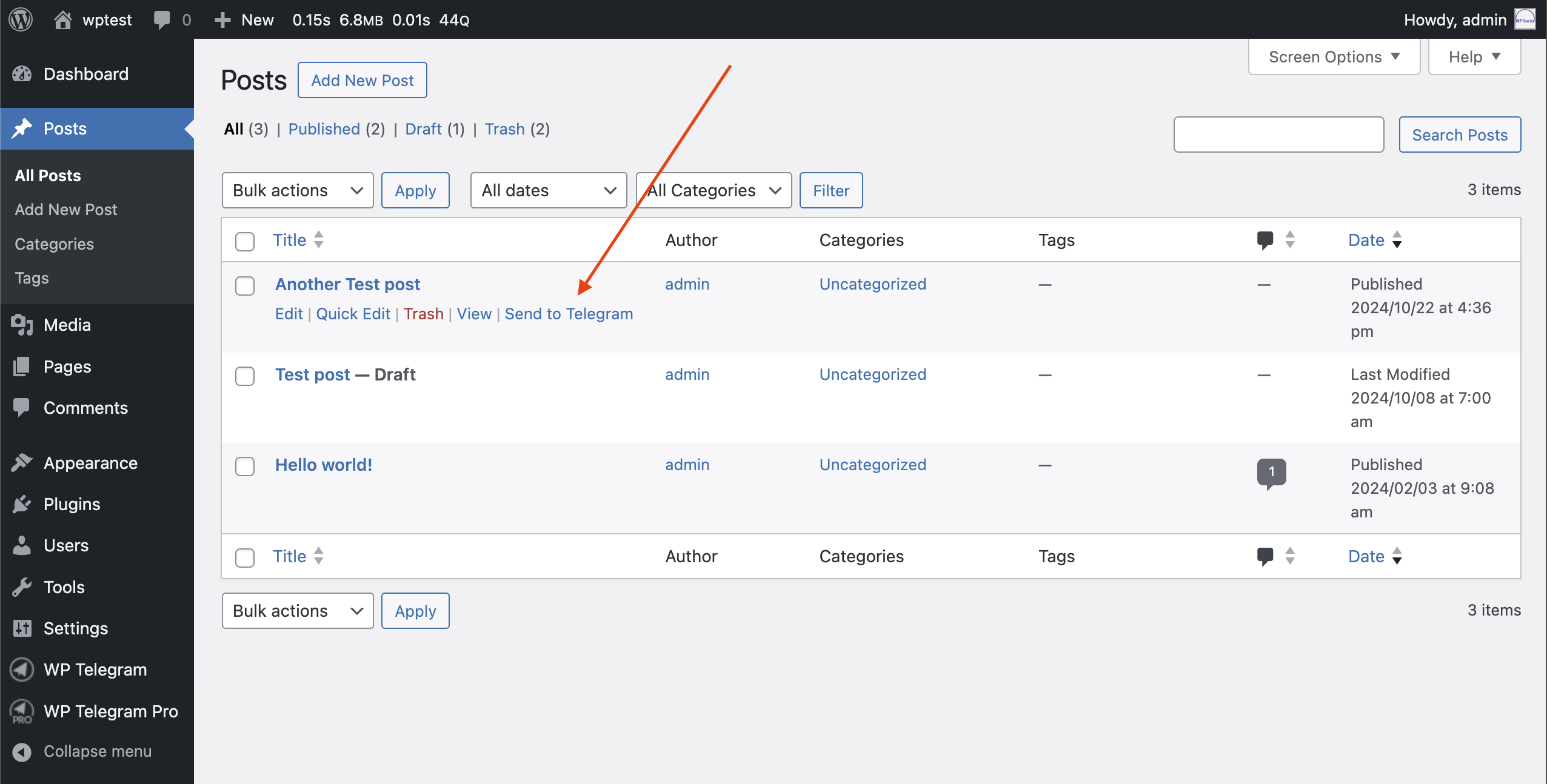 Private Notifications Settings