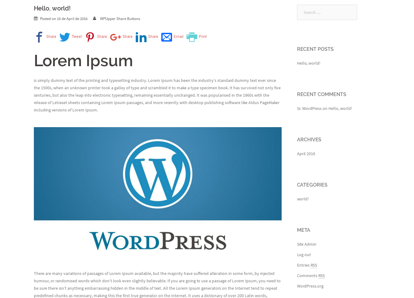 Admin - Widget