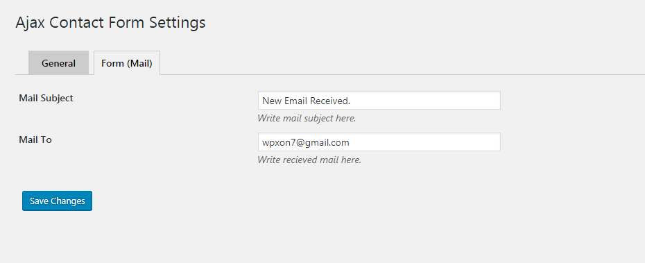 Settings Tab 2