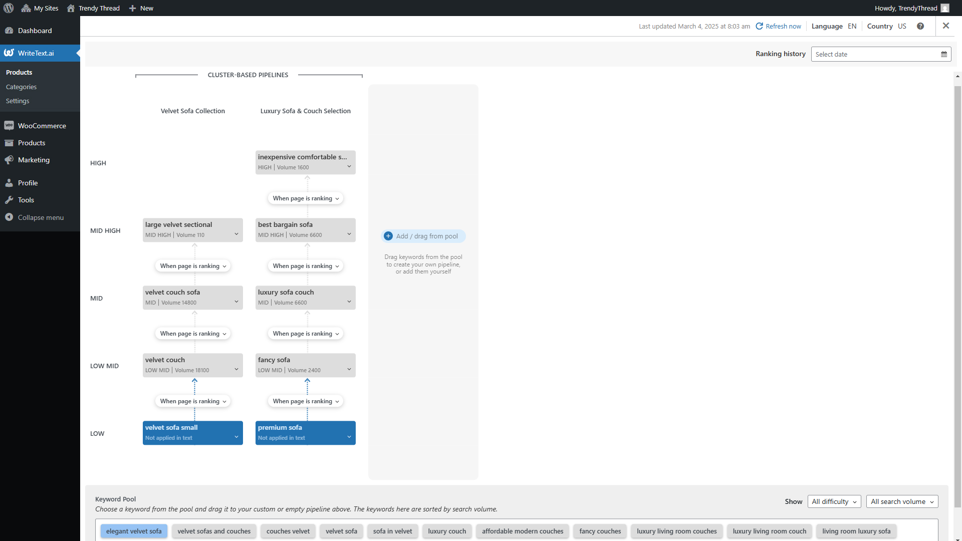 Choose from predefined tones and styles or write your own.
