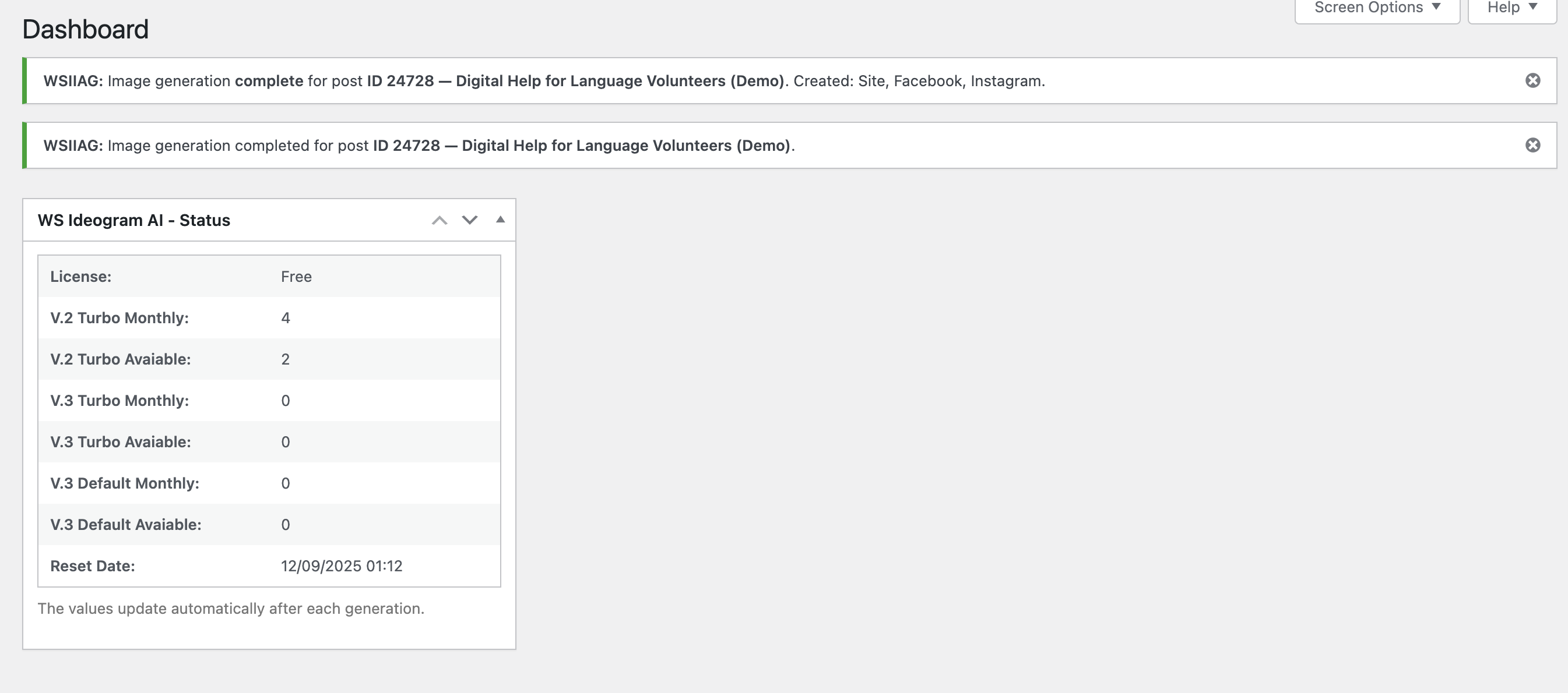 Sample Instagram image — Portrait overlay — Example of the 1080×1350 asset generated for Instagram: post title, optional site logo, and domain applied over the AI image. Size, margins, and overlay opacity are configurable under Settings → Instagram Image. Saved to the Media Library and, if SEO integration is enabled, auto-selected for social sharing.
