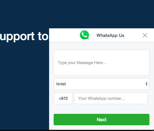 the opened widget when a user click on it .