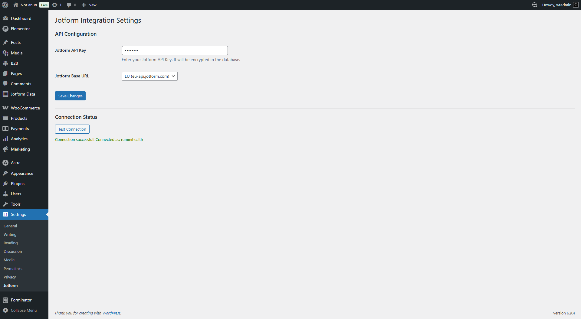 You can check the Connection Status