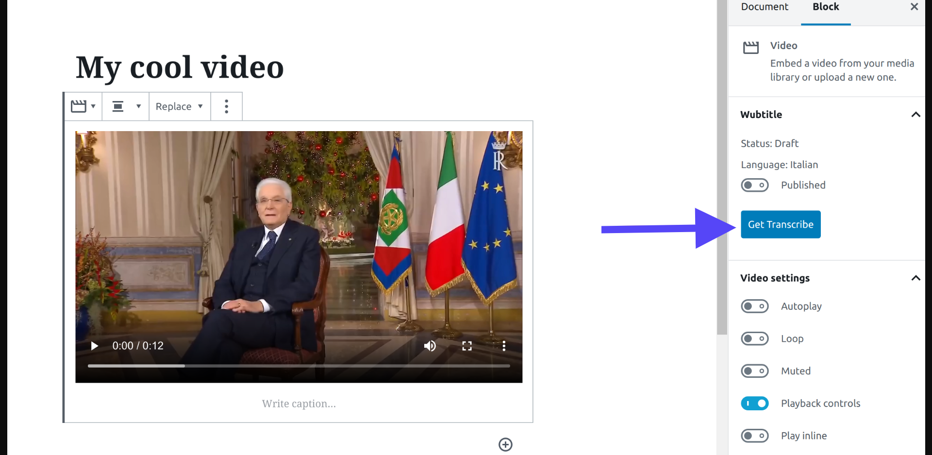 One click Transcription