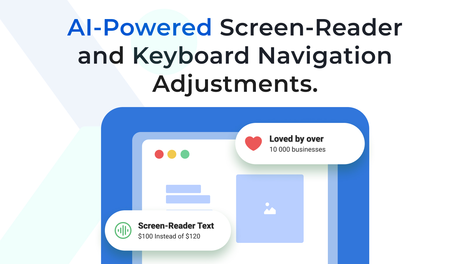 AI-Powered Screen-Reader and Keyboard Navigation Adjustments