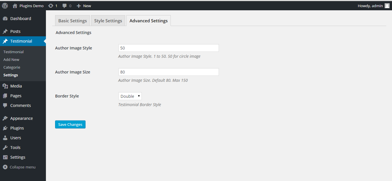 Demo style (Available only at PRO version)