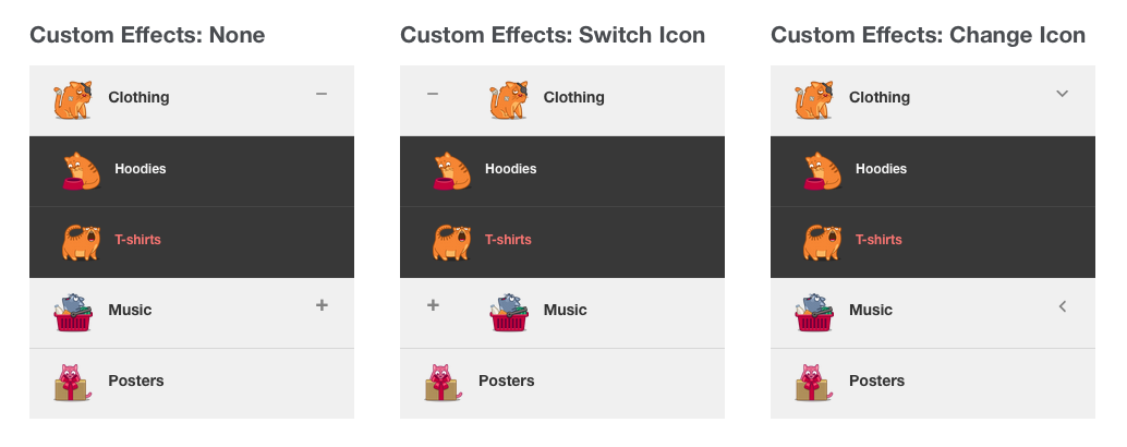 Sample custom effects.