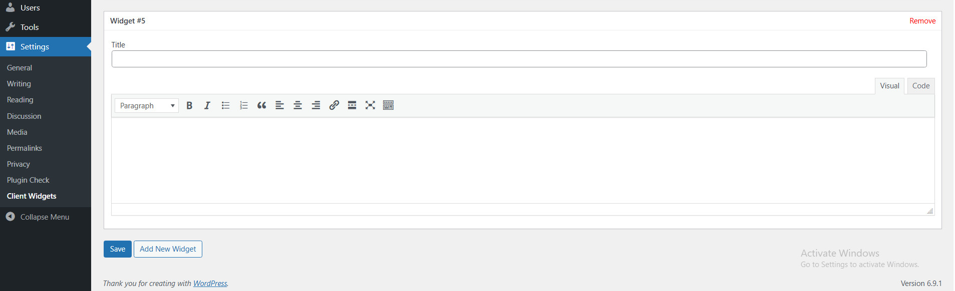 Creating and managing your notes in the settings area.
