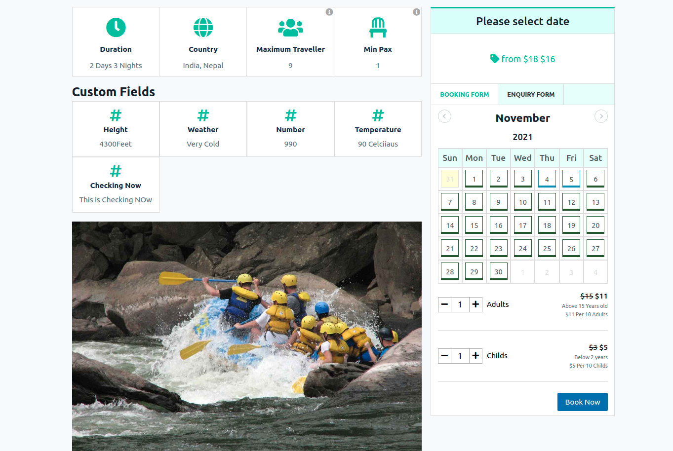 Custom activity create option - Backend