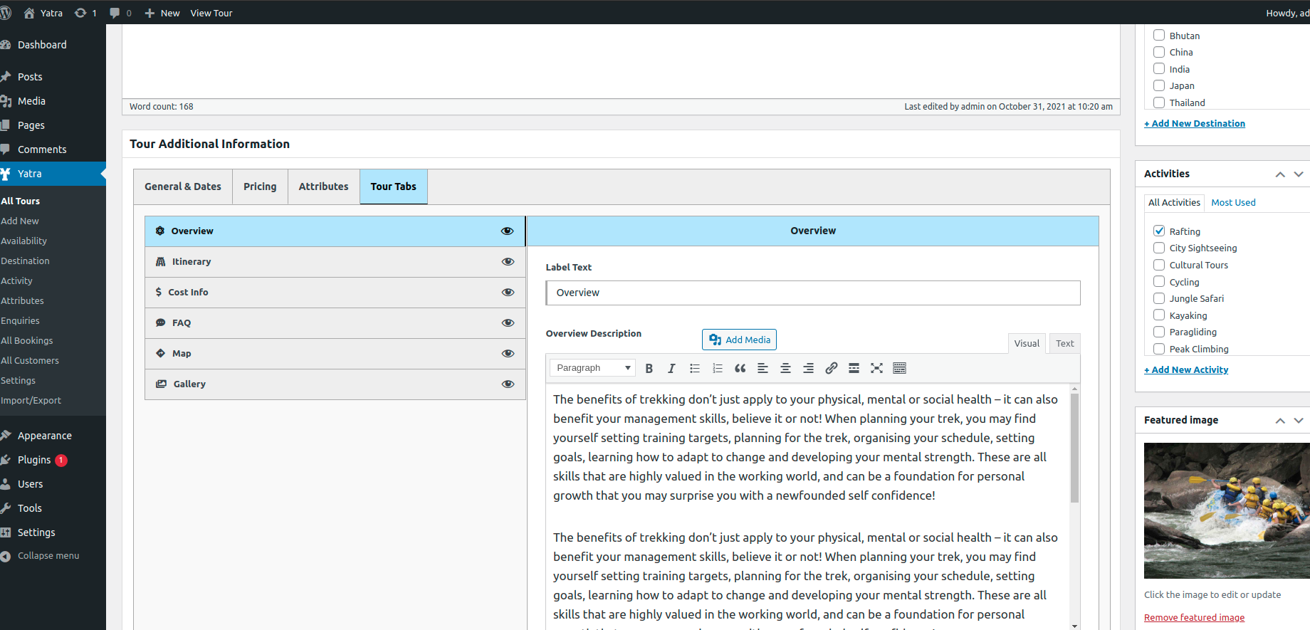 Availability options - Backend