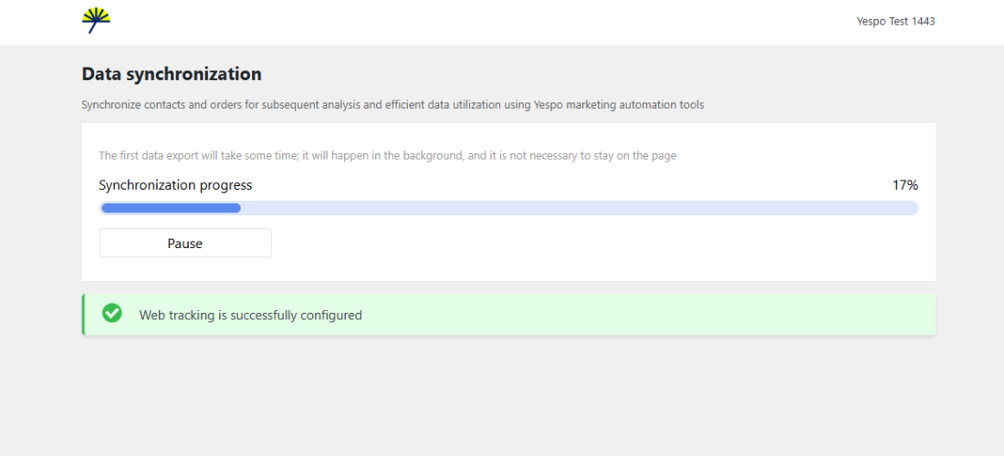 Data  Synchronization Started