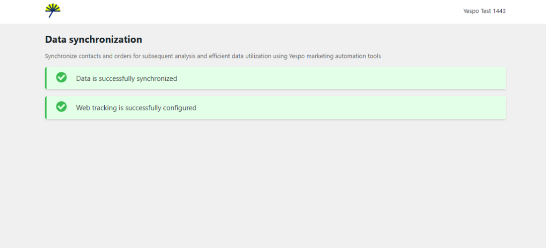 Data Synchronization Completed