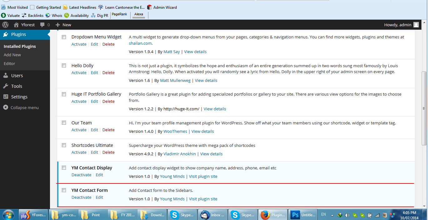 Refer to this screenshot that will show you where to find your installed plugin and how to activate it.