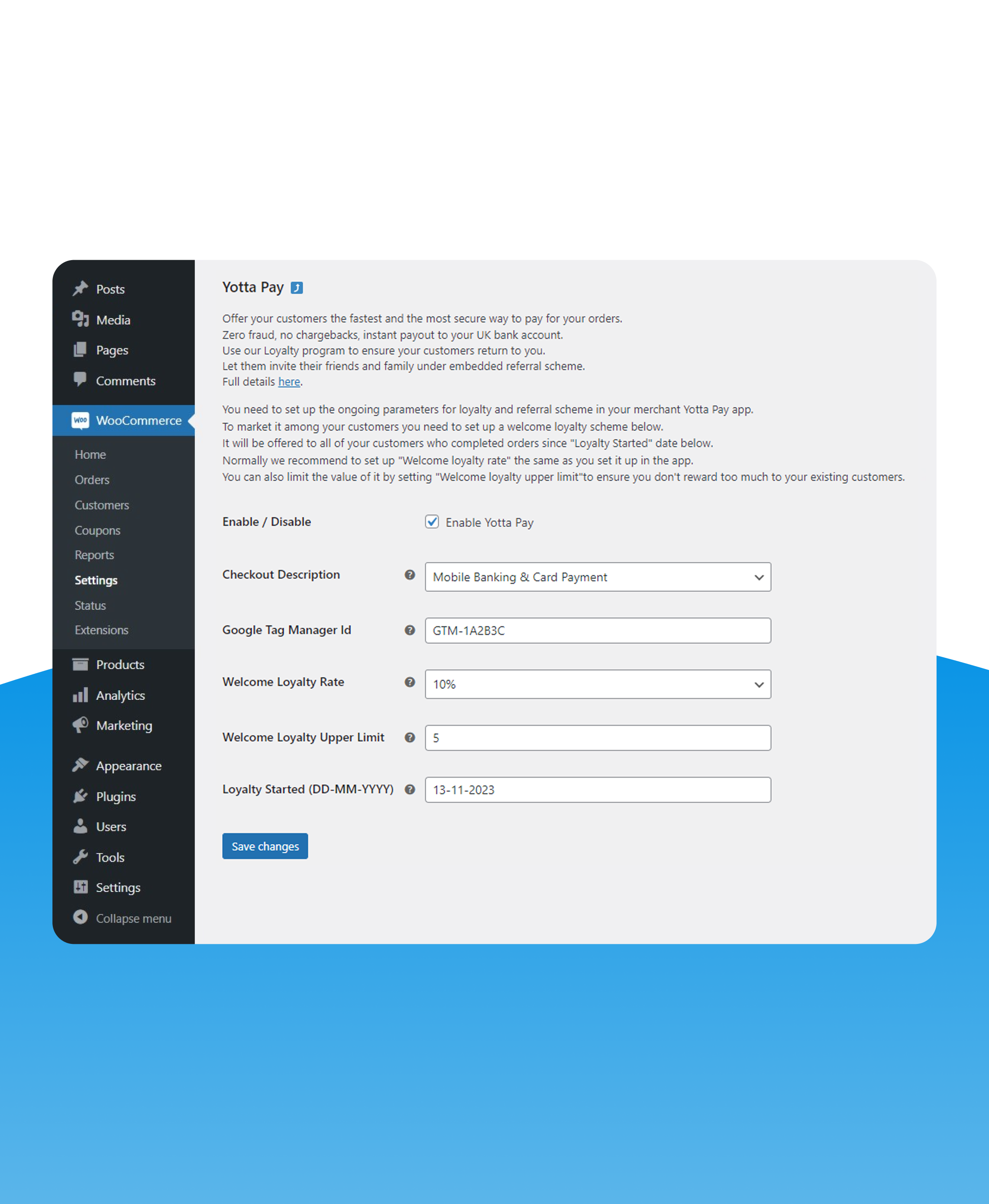 Setup your loyalty campaign in a matter of seconds.