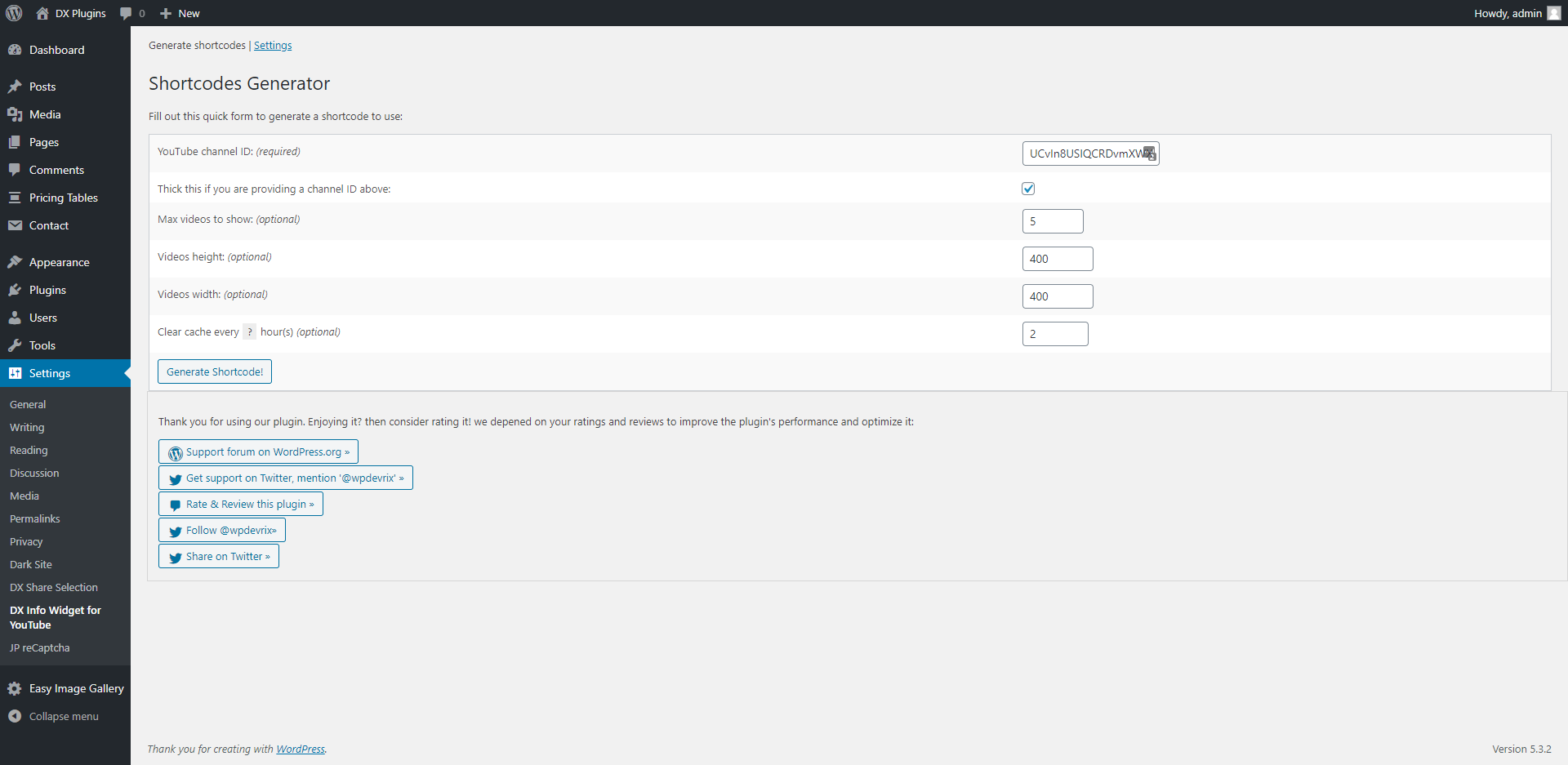 Last uploads tab.