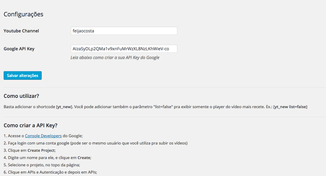 Plugin Configuration