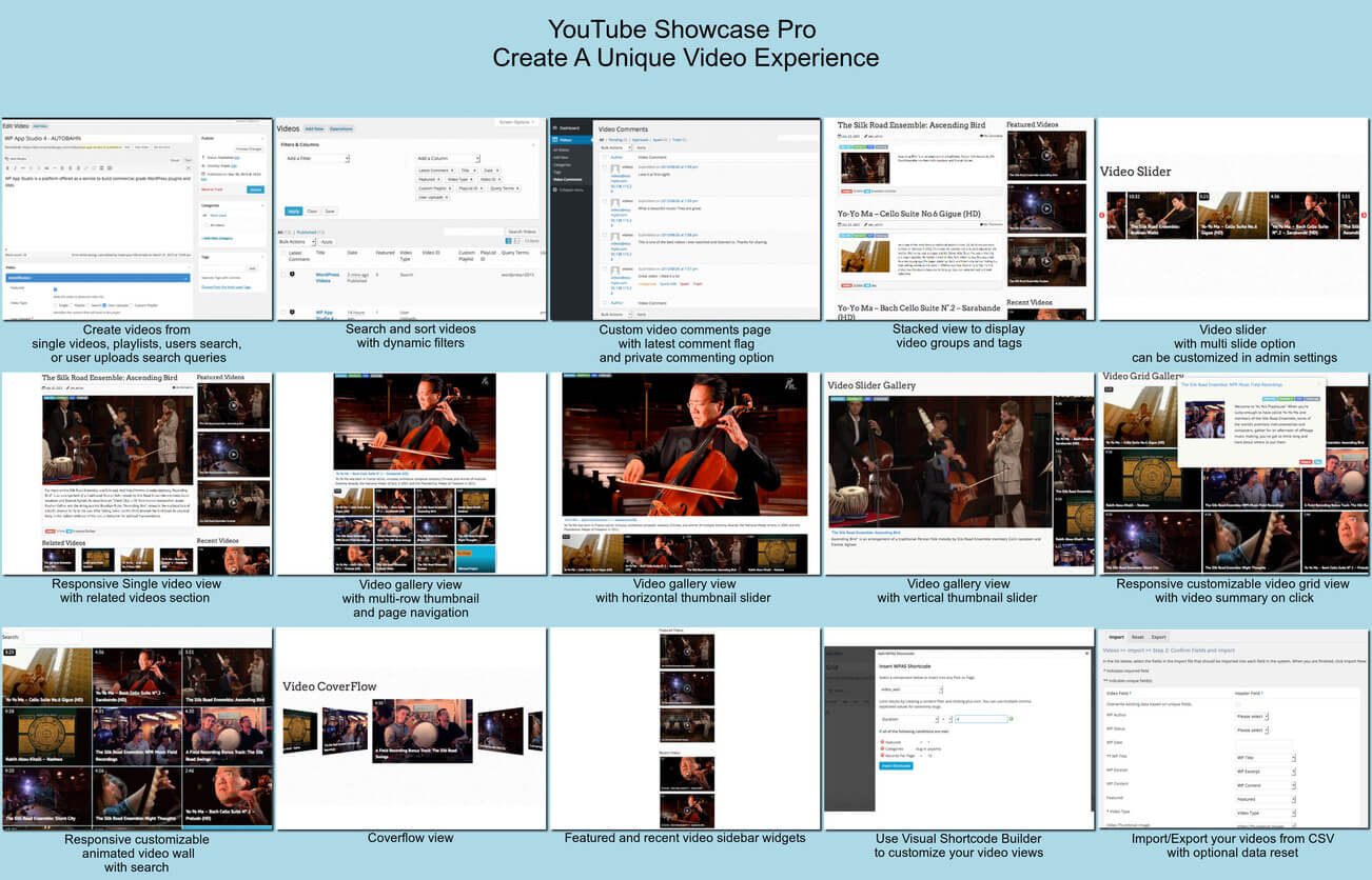 YouTube Showcase PRO – Unlock 40-65% faster page loads and advanced player configurations.
